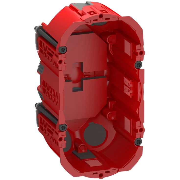 LK Fuga Air brandtæt forfradåse, 2 modul, rød