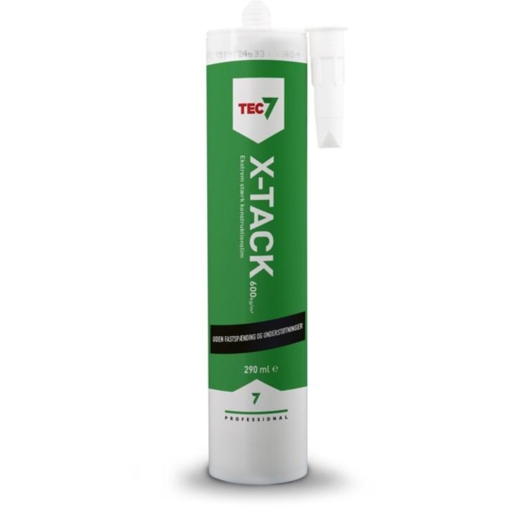 TEC7 Monteringslim X-Tack, 290 ml, Hvid