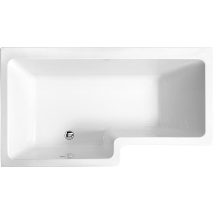 Svedbergs Z1600 badekar, 160x85 cm, venstre, hvit