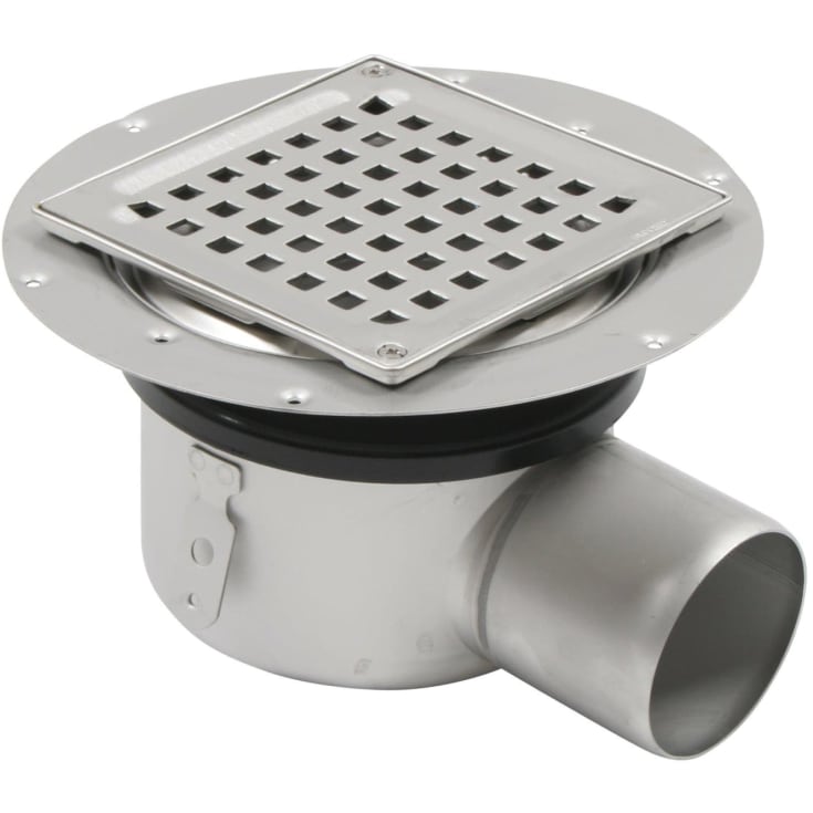 Blücher sluk, for betong og flis, membranklemflens, Ø75 mm