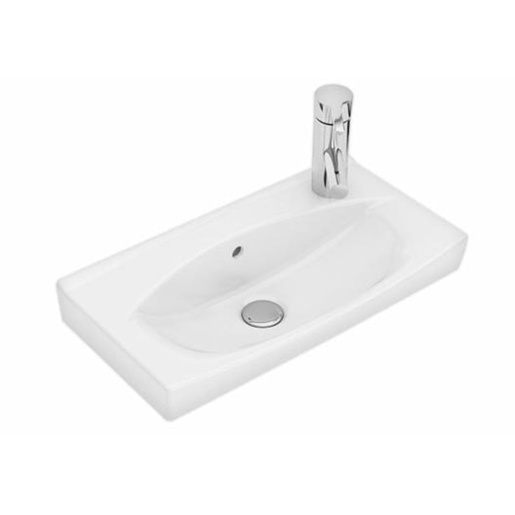 Ifö Spira servant, 51,5x28,5 cm, høyre, hvit