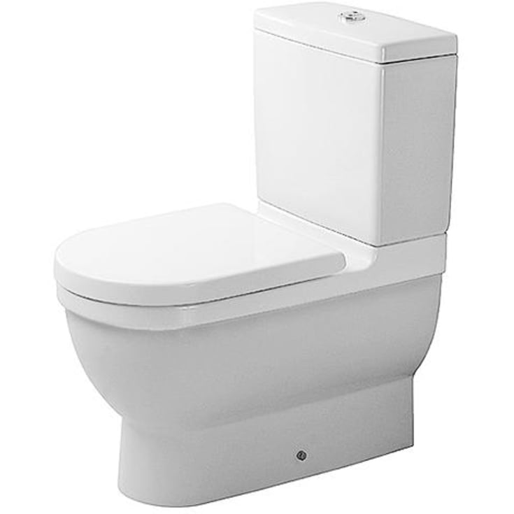 Duravit Starck 3 toilet og cisterne rengøringsvenlig, hvid