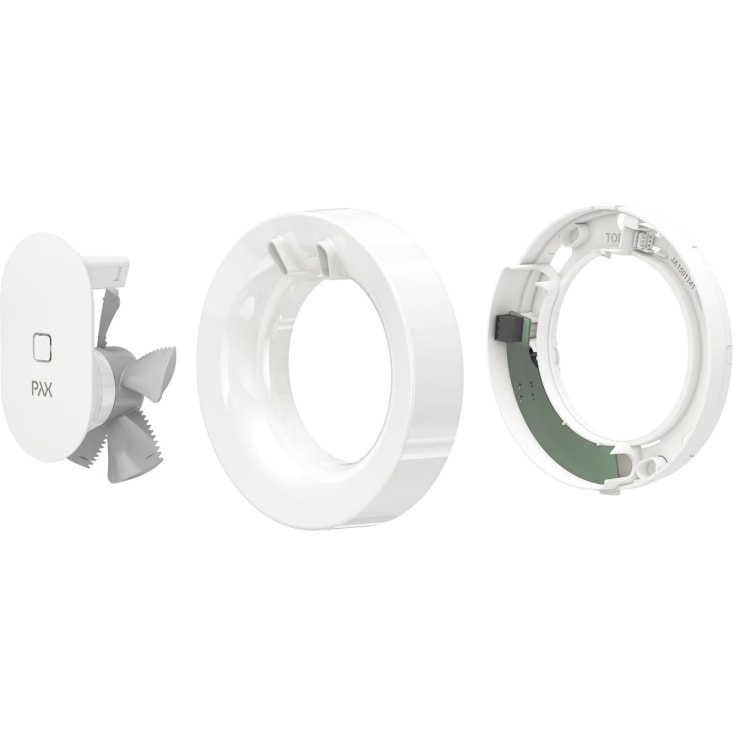 Pax Calima badventilator, app styring, Ø100 mm, hvid