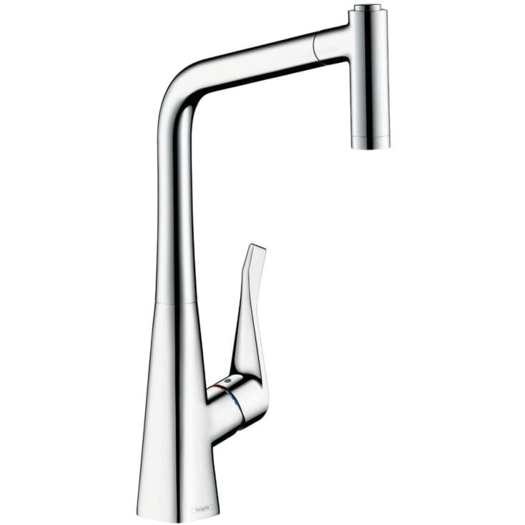 Hansgrohe Metris M71 320 köksblandare, utdragbar pip, krom