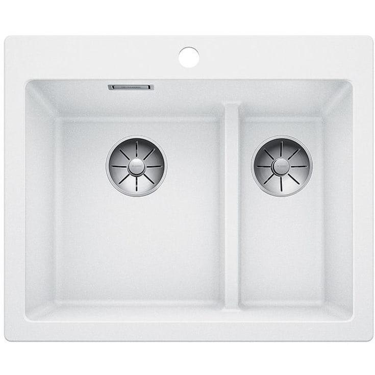 Blanco Pleon 6 Split UXI kjøkkenvask, 61,50x51 cm, hvit