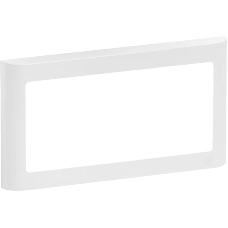 LK Fuga Design ramme 63 soft 1x2 modul vandret, hvid