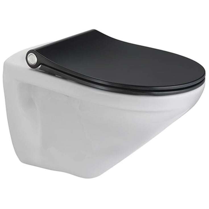 Pressalit Sway Uni toalettsete, soft close, avtagbar, sort