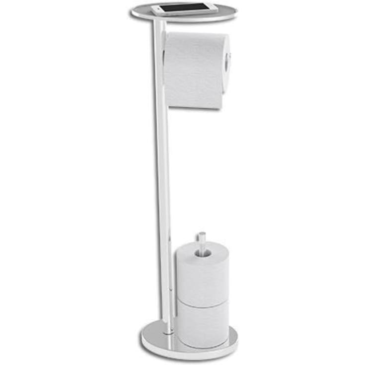 Hefe Ovo Caddy toiletrulleholder, krom