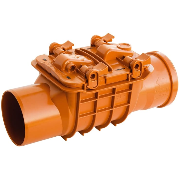 Kessel 110 mm tilbakeslagsventil for dreneringsvann, 1-klaff, modell 71