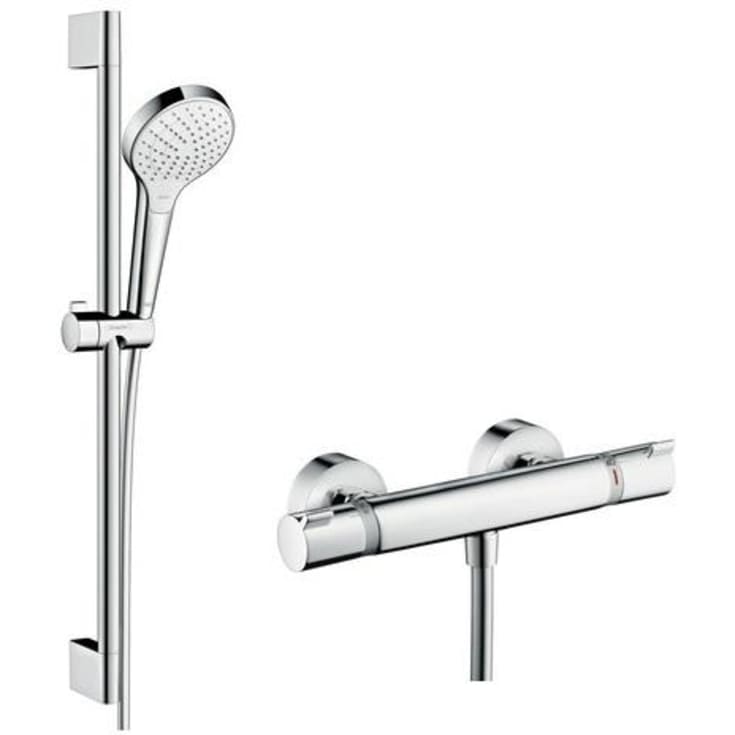 Hansgrohe Croma Select S brusesæt, krom/hvid