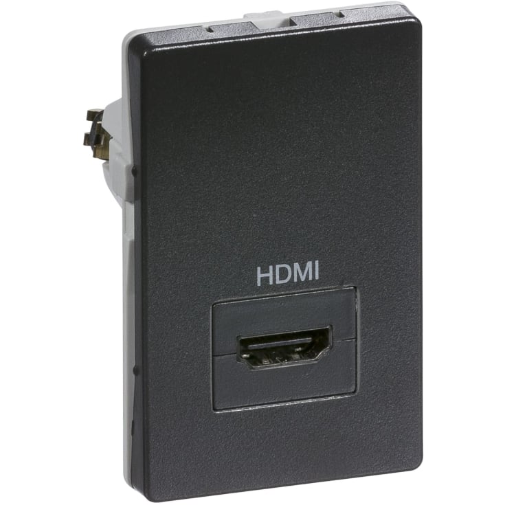 LK Fuga HDMI udtag, 1,5 modul, koksgrå