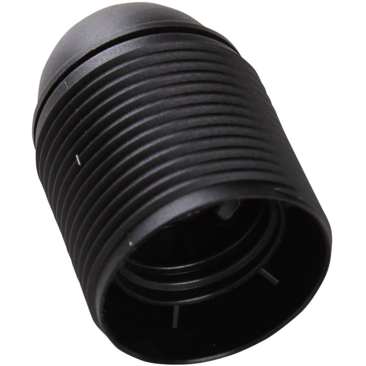CROWN SOCKET E27 SVART