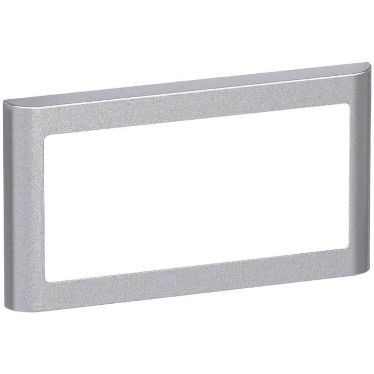 LK Fuga Design ramme 63 soft 1x2 modul vandret, stålmetallic