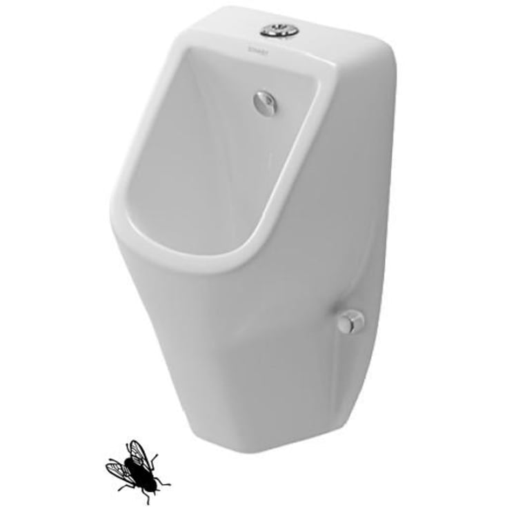 Duravit D-Code urinal, med fluga, vit