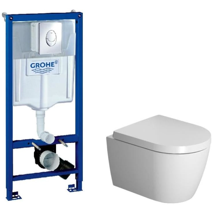 Duravit Me by Starck vägghängt toalettpaket, utan spolkant, vit