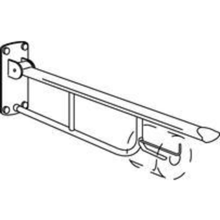Pressalit Care Value toiletrulleholder, rustfrit stål