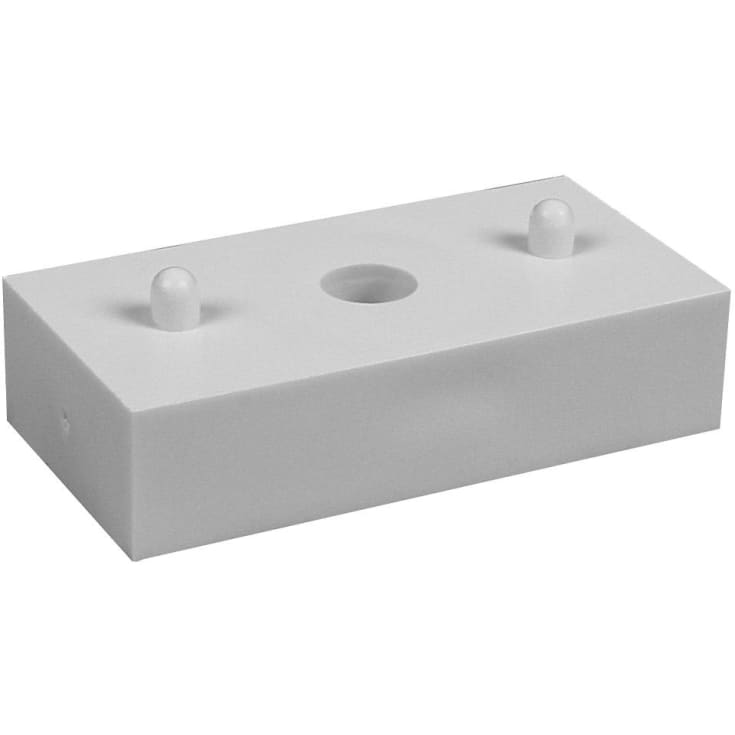 Distanskloss för 50mm enkelklamma - vit