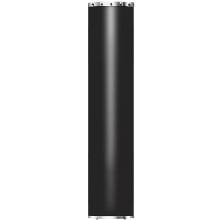 Pax Velvet 1030 håndklædetørrer, el, LED, 21x103 cm, sort