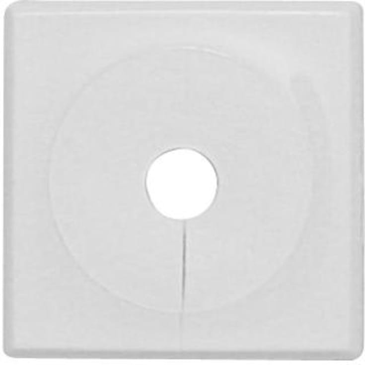 Vulkbricka enkel delbar. vit 12-22 mm.