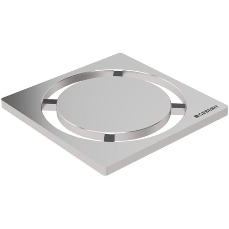 Geberit CleanLine Circle avløpsrist, 80x80 mm, rustfritt stål