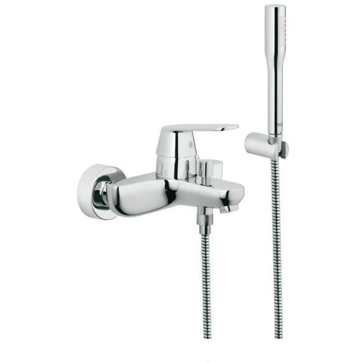 Grohe Eurosmart Cosmopolitan badekararmatur med dusjsett, krom