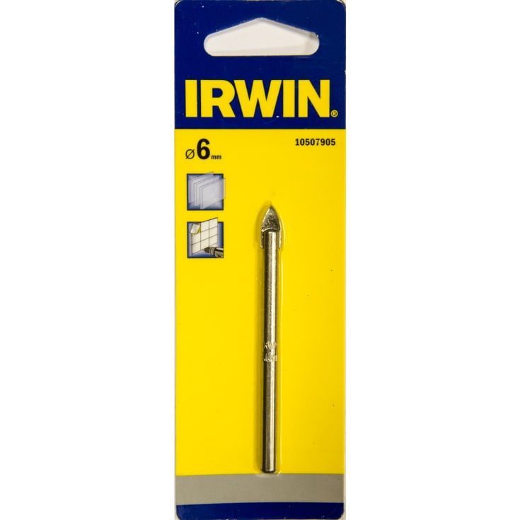 Irwin glass-, flis- og porselensbor 6 mm