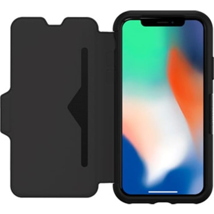 OtterBox Strada cover til iPhone X, sort læder