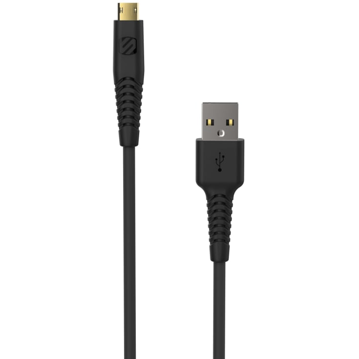 Scosche syncABLE™ Heavy Duty ladekabel 1,2m, sort, Micro USB