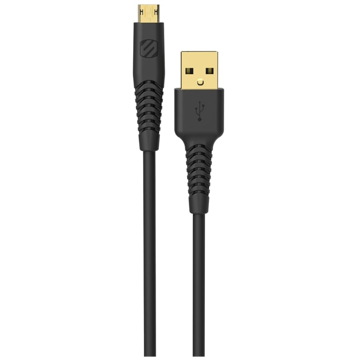 Scosche syncABLE™ Heavy Duty ladekabel 1,2m, sort, Micro USB