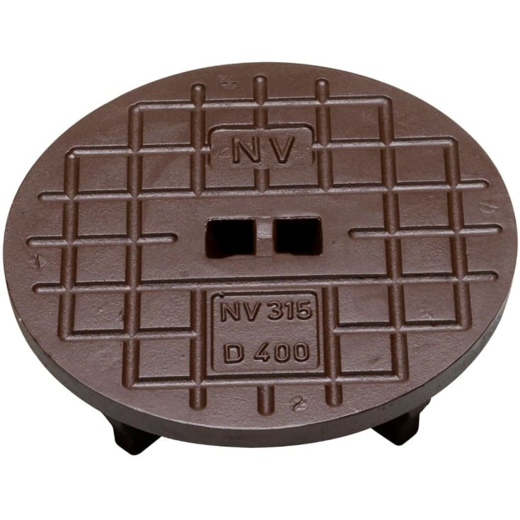 NV 315 mm deksel uten pakning og lås, 1,5 t, GG