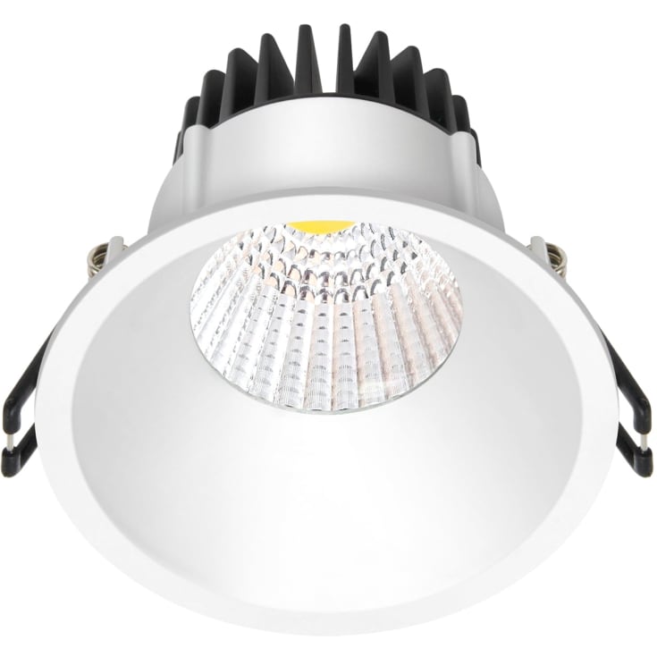 Nordtronic Velia downlight 10,9W/2700K LED, rund, matt vit