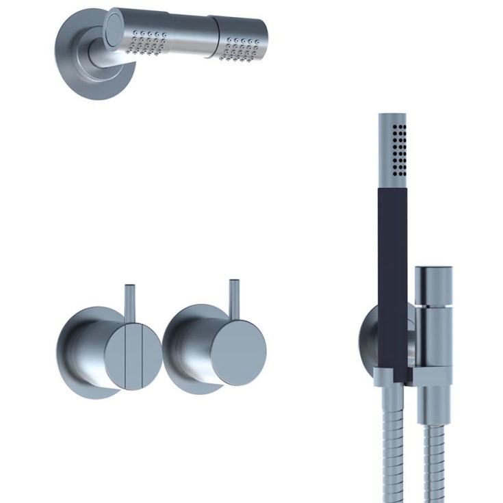 Vola 2471-081D dusjsett, Børstet krom