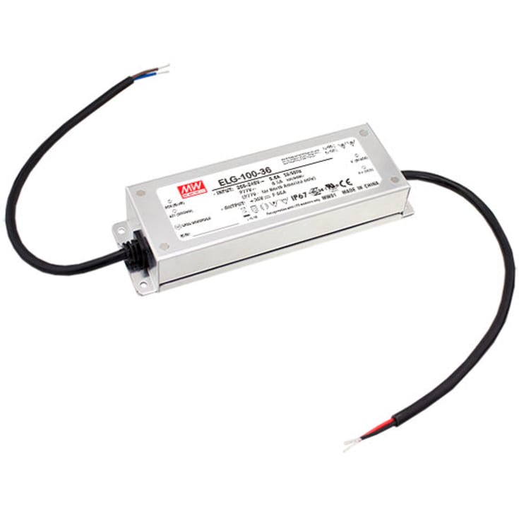 MeanWell udendørs LED driver 24V IP67 100W