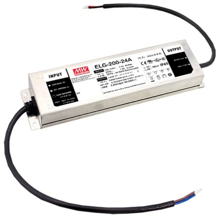 MeanWell udendørs LED driver 24V IP67 200W