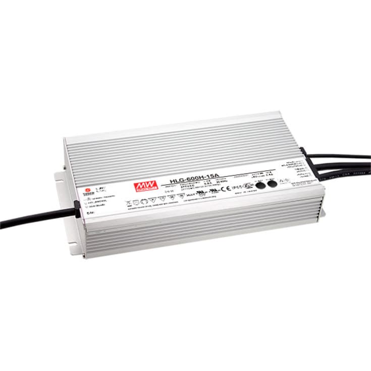 LED-driver HLG-600H-24B, 24VDC 25A 600W, IP67