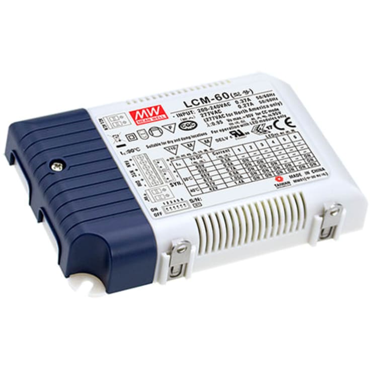 LED-driver LCM-60, 2-90V 60W, 500-1400 mA