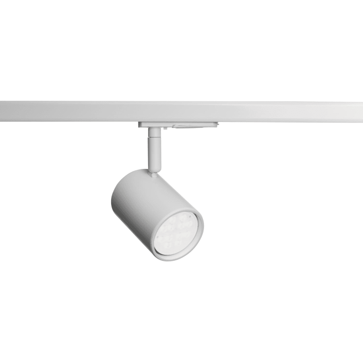 Global Tubular 1F skenspotlight, vit