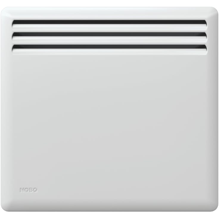 Nobø el-radiator NFK4N frontvarme 230V/250W, hvid, 3 m²