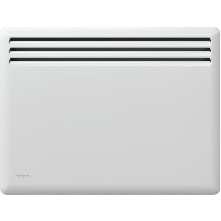 Nobø Front panelovn uten termostat, 500W/230V, hvit, 5 m²