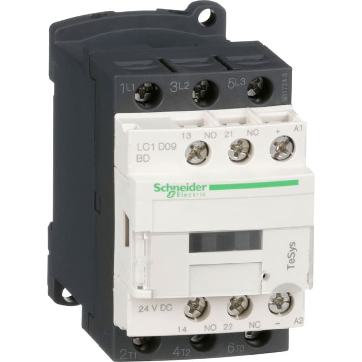 Kontaktor LC1D09BD 9A 3P+1 sl+1 br, 24V DC