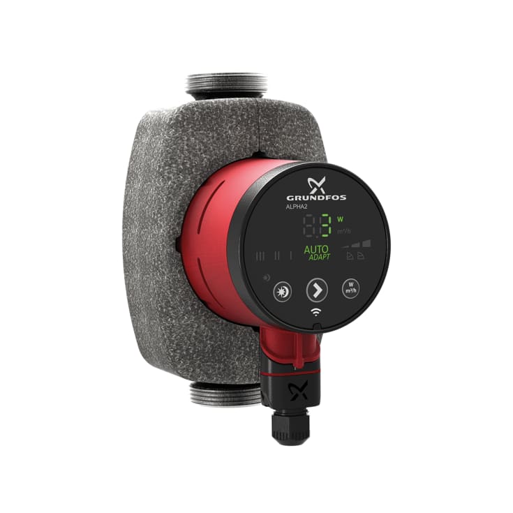 Grundfos Alpha2 25-40N sirkulasjonspumpe 180 mm, forbruksvann
