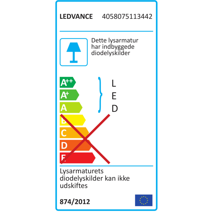 Ledvance Tracklight 3F skinnespot, hvit, 25W
