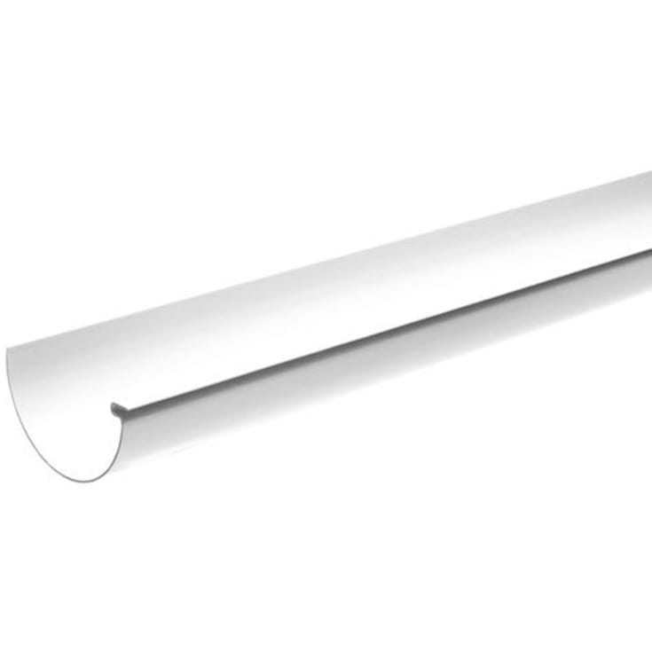 Plastmo tagrende nr. 12 - 3 meter, hvid