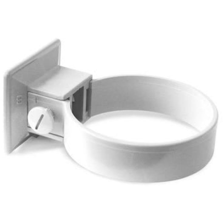 Plastrørholder 110 mm hvit