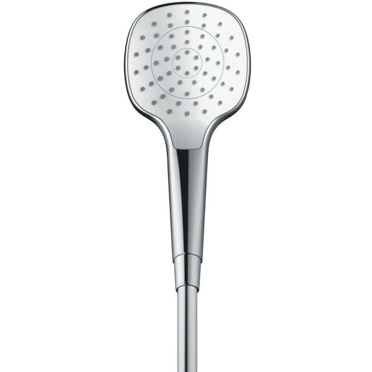 Hansgrohe Croma Select E hånddusj, vannbesparende, krom/hvit