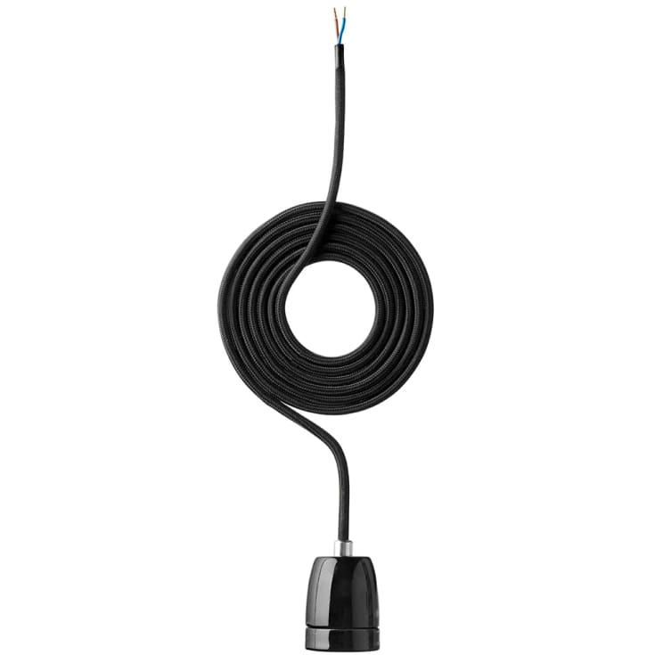 Nielsen P7 fatningssett, 2 meter, svart
