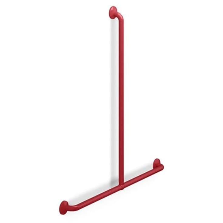 Pressalit Care Plus T-støttehåndtak, 100 x 109 cm, Rød