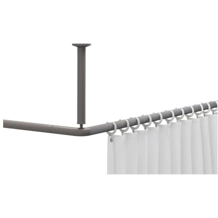 Pressalit Care badekargardinstang, 120 x 120 cm, grå
