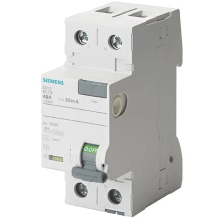 RCD HPFI 25A, 2P, 300mA, Typ A, 5SV3612-6