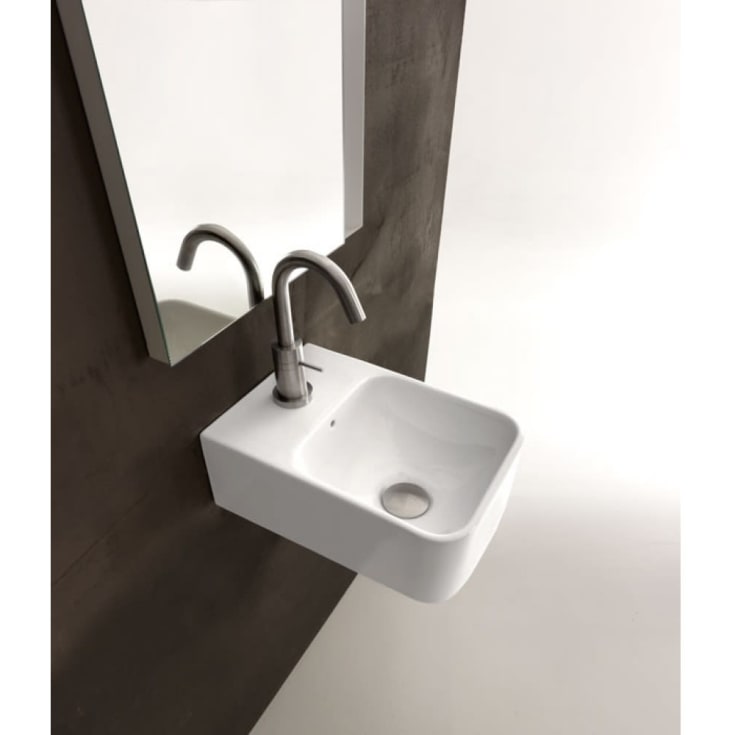 Lavabo Axa 1025 servant, 24x35,5 cm, hvit